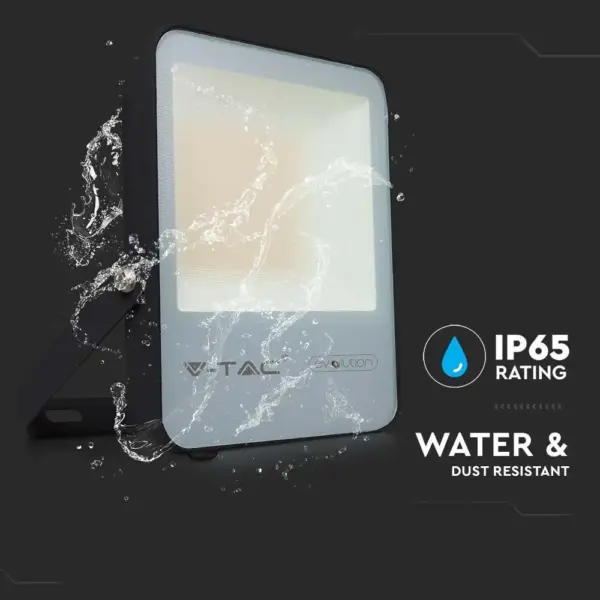LED Προβολέας 100W V-TAC PRO Samsung Chip Μαύρος 100° 15750lm Αδιάβροχος IP65 Φυσικό Λευκό 4000K – 20453