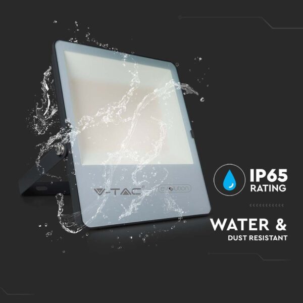 LED Προβολέας 150W V-TAC PRO Samsung Chip Μαύρος 100° 23600lm Αδιάβροχος IP65 Φυσικό Λευκό 4000K – 20455