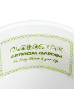 GloboStar® Artificial Garden KARPATHOS 20463 ΣΕΤ 3 Πήλινα Κεραμικά Κασπώ Γλάστρες – Flower Pots Λευκό A:Φ10cm x Υ10cm B:Φ13cm x Υ13.5cm C:Φ16cm x Υ16.5cm