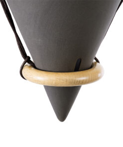 GloboStar® Artificial Garden AIGINA 20466 Κρεμαστό Πήλινο Κεραμικό Κασπώ Γλάστρα – Flower Pot Μαύρο Φ13cm x Υ15cm