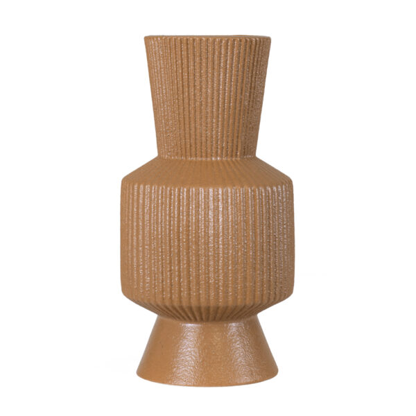 GloboStar® Artificial Garden AMALFI 20469 Πήλινο Κεραμικό Κασπώ Γλάστρα – Flower Pot Κεραμιδί Φ7.5cm x Υ20cm