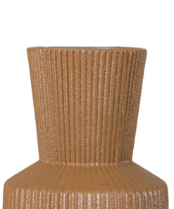 GloboStar® Artificial Garden AMALFI 20469 Πήλινο Κεραμικό Κασπώ Γλάστρα – Flower Pot Κεραμιδί Φ7.5cm x Υ20cm