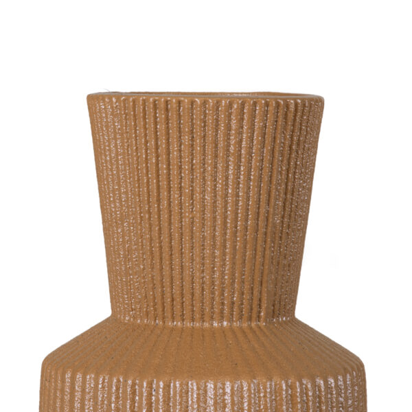 GloboStar® Artificial Garden AMALFI 20469 Πήλινο Κεραμικό Κασπώ Γλάστρα – Flower Pot Κεραμιδί Φ7.5cm x Υ20cm