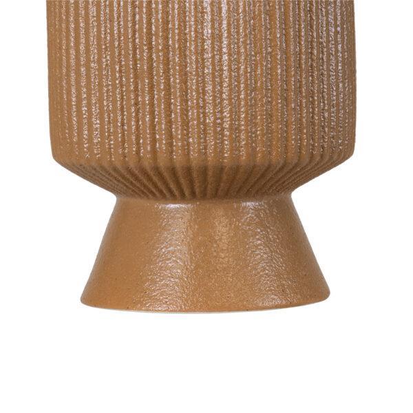 GloboStar® Artificial Garden AMALFI 20469 Πήλινο Κεραμικό Κασπώ Γλάστρα – Flower Pot Κεραμιδί Φ7.5cm x Υ20cm
