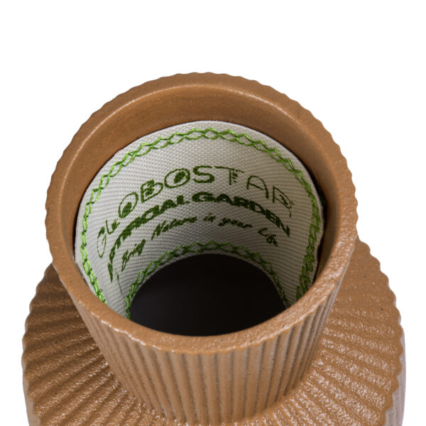 GloboStar® Artificial Garden AMALFI 20469 Πήλινο Κεραμικό Κασπώ Γλάστρα – Flower Pot Κεραμιδί Φ7.5cm x Υ20cm