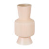 GloboStar® Artificial Garden CAPRI 20470 Πήλινο Κεραμικό Κασπώ Γλάστρα – Flower Pot Απαλό Μπεζ Φ9.5cm x Υ25cm