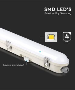 LED Φωτιστικό 48W Τύπου Φθορίου 150cm V-TAC PRO Samsung Chip 120° 5760lm με Ανιχνευτή Κίνησης IP65 Ψυχρό 6400K – 20471