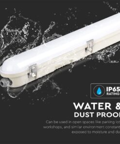 LED Φωτιστικό 48W Τύπου Φθορίου 150cm V-TAC PRO Samsung Chip 120° 5760lm με Ανιχνευτή Κίνησης IP65 Ψυχρό 6400K – 20471