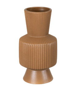 GloboStar® Artificial Garden AMALFI 20471 Πήλινο Κεραμικό Κασπώ Γλάστρα – Flower Pot Κεραμιδί Φ9.5cm x Υ25cm