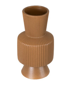 GloboStar® Artificial Garden AMALFI 20471 Πήλινο Κεραμικό Κασπώ Γλάστρα – Flower Pot Κεραμιδί Φ9.5cm x Υ25cm