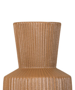 GloboStar® Artificial Garden AMALFI 20471 Πήλινο Κεραμικό Κασπώ Γλάστρα – Flower Pot Κεραμιδί Φ9.5cm x Υ25cm