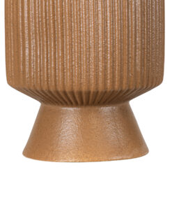 GloboStar® Artificial Garden AMALFI 20471 Πήλινο Κεραμικό Κασπώ Γλάστρα – Flower Pot Κεραμιδί Φ9.5cm x Υ25cm