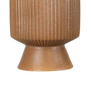 GloboStar® Artificial Garden AMALFI 20471 Πήλινο Κεραμικό Κασπώ Γλάστρα – Flower Pot Κεραμιδί Φ9.5cm x Υ25cm