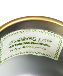 GloboStar® Artificial Garden KERKYRA 20474 Πήλινο Κεραμικό Κασπώ Γλάστρα – Flower Pot Χρυσό Φ13cm x Υ23cm