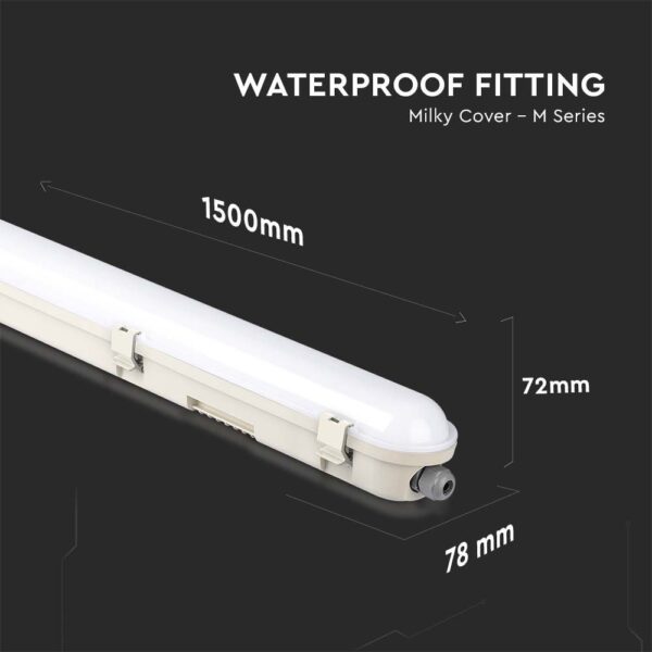 LED Φωτιστικό 70W Τύπου Φθορίου 150cm V-TAC PRO Samsung Chip 120° 8400lm IP65 Ψυχρό 6400K – 20476