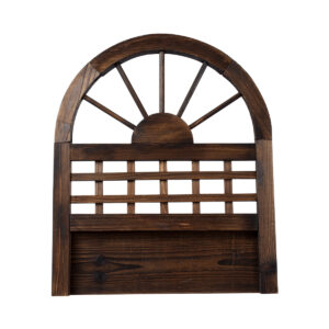 GloboStar® Artificial Garden ANTIPAXOS 20476 Επιτοίχιο Ξύλινο Κασπώ Γλάστρα – Flower Pot Καφέ Φ38cm x Υ45cm