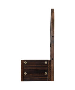 GloboStar® Artificial Garden ANTIPAXOS 20476 Επιτοίχιο Ξύλινο Κασπώ Γλάστρα – Flower Pot Καφέ Φ38cm x Υ45cm