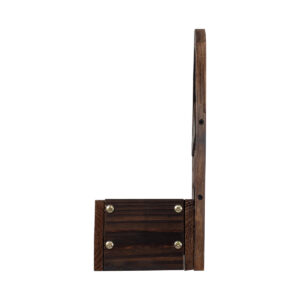 GloboStar® Artificial Garden ANTIPAXOS 20476 Επιτοίχιο Ξύλινο Κασπώ Γλάστρα – Flower Pot Καφέ Φ38cm x Υ45cm