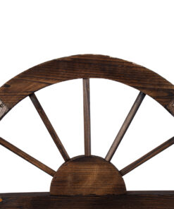 GloboStar® Artificial Garden ANTIPAXOS 20476 Επιτοίχιο Ξύλινο Κασπώ Γλάστρα – Flower Pot Καφέ Φ38cm x Υ45cm