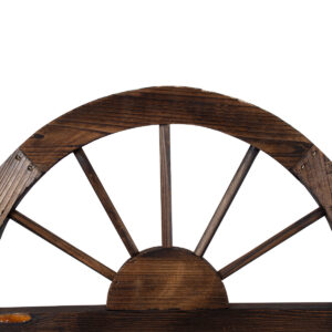 GloboStar® Artificial Garden ANTIPAXOS 20476 Επιτοίχιο Ξύλινο Κασπώ Γλάστρα – Flower Pot Καφέ Φ38cm x Υ45cm