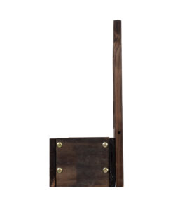 GloboStar® Artificial Garden SIKINOS 20477 Επιτοίχιο Ξύλινο Κασπώ Γλάστρα – Flower Pot Καφέ Φ38cm x Υ45cm