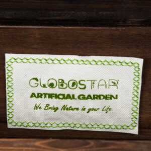 GloboStar® Artificial Garden SIKINOS 20477 Επιτοίχιο Ξύλινο Κασπώ Γλάστρα – Flower Pot Καφέ Φ38cm x Υ45cm