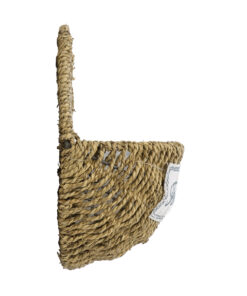 GloboStar® Artificial Garden MALTA 20478 ΣΕΤ 2 Επιτοίχια Ρατάν Πλεκτά Κασπώ Γλάστρες – Flower Pots Μπεζ A:Φ24cm x Υ14cm B:Φ30cm x Υ26cm