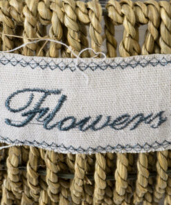 GloboStar® Artificial Garden MALTA 20478 ΣΕΤ 2 Επιτοίχια Ρατάν Πλεκτά Κασπώ Γλάστρες – Flower Pots Μπεζ A:Φ24cm x Υ14cm B:Φ30cm x Υ26cm