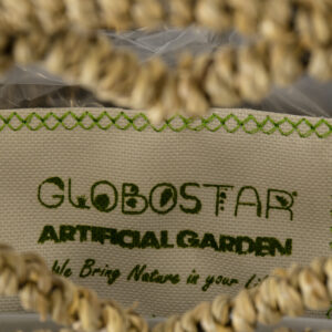 GloboStar® Artificial Garden MALTA 20478 ΣΕΤ 2 Επιτοίχια Ρατάν Πλεκτά Κασπώ Γλάστρες – Flower Pots Μπεζ A:Φ24cm x Υ14cm B:Φ30cm x Υ26cm