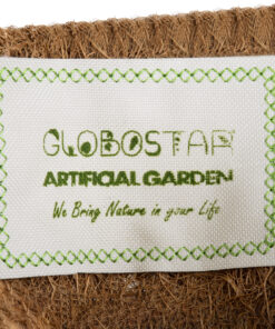 GloboStar® Artificial Garden SALAMINA 20479 Κρεμαστό Κασπώ Γλάστρα – Flower Pot από Φλοιό Καρύδας Καφέ Φ20cm x Υ10cm