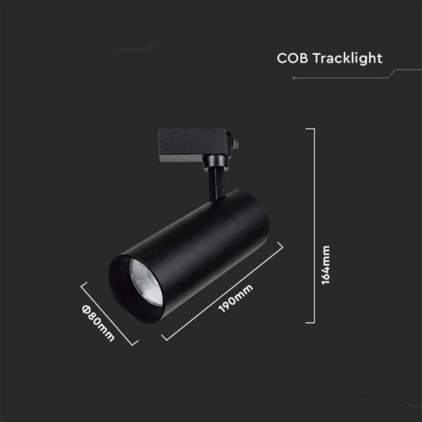 LED φωτιστικό ράγας τριφασικό Samsung COB 35W 4000K φυσικό λευκό V-TAC – 20486
