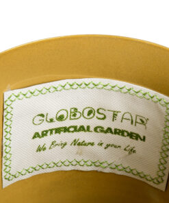 GloboStar® Artificial Garden TILOS 20486 Κρεμαστό Μεταλλικό Κασπώ Γλάστρα – Flower Pot Χρυσό Φ35cm x Υ15cm