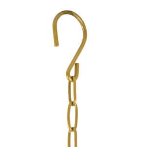 GloboStar® Artificial Garden NISYROS 20488 Κρεμαστό Μεταλλικό Κασπώ Γλάστρα – Flower Pot Χρυσό Φ16cm x Υ52cm