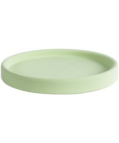 GloboStar® Artificial Garden ATHENA 20499 Διακοσμητικό Κεραμικό Κασπώ Γλάστρα – Flower Pot Πράσινο Ανοιχτό Μ13 x Π13 x Υ14cm