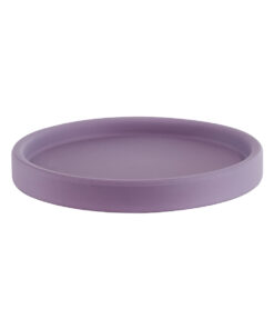 GloboStar® Artificial Garden BOGOTA 20500 Διακοσμητικό Κεραμικό Κασπώ Γλάστρα – Flower Pot Μωβ Φ14 x Υ15cm