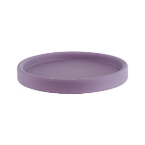 GloboStar® Artificial Garden BOGOTA 20500 Διακοσμητικό Κεραμικό Κασπώ Γλάστρα – Flower Pot Μωβ Φ14 x Υ15cm