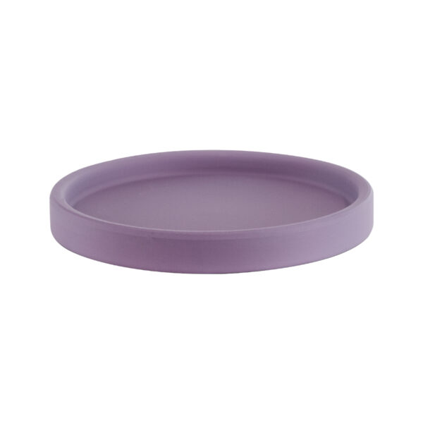 GloboStar® Artificial Garden BOGOTA 20500 Διακοσμητικό Κεραμικό Κασπώ Γλάστρα – Flower Pot Μωβ Φ14 x Υ15cm