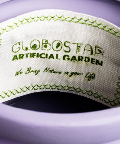 GloboStar® Artificial Garden BOGOTA 20500 Διακοσμητικό Κεραμικό Κασπώ Γλάστρα – Flower Pot Μωβ Φ14 x Υ15cm