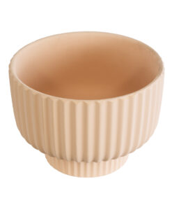 GloboStar® Artificial Garden OAXACA 20501 Διακοσμητικό Κεραμικό Κασπώ Γλάστρα – Flower Pot Σομόν Φ20 x Υ14.5cm