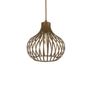 IDEAL LUX Κρεμαστό Φωτιστικό ONION 1xE27 Καφέ Χρώματος – 205281
