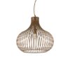 IDEAL LUX Κρεμαστό Φωτιστικό ONION 1xE27 Καφέ Χρώματος – 205304