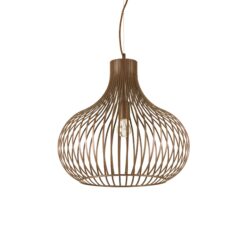 IDEAL LUX Κρεμαστό Φωτιστικό ONION 1xE27 Καφέ Χρώματος – 205304