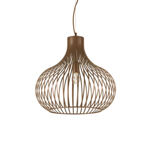 IDEAL LUX Κρεμαστό Φωτιστικό ONION 1xE27 Καφέ Χρώματος – 205304