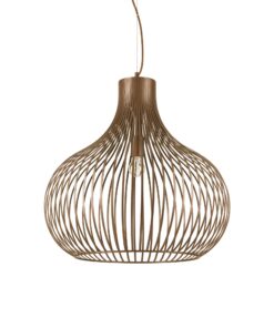 IDEAL LUX Κρεμαστό Φωτιστικό ONION 1xE27 Καφέ Χρώματος – 205311
