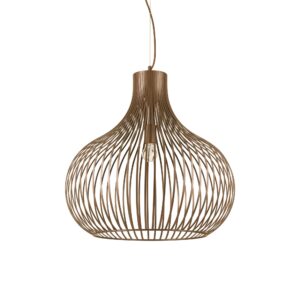 IDEAL LUX Κρεμαστό Φωτιστικό ONION 1xE27 Καφέ Χρώματος – 205311