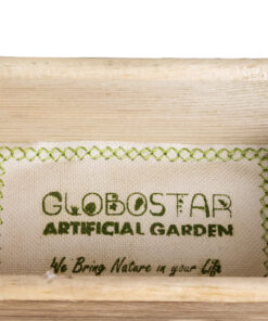 GloboStar® Artificial Garden ALSACE 20552 Κρεμαστό Διακοσμητικό Ξύλινο Κασπώ Γλάστρα – Flower Pot Καφέ Μ18 x Π7.5 x Υ27cm
