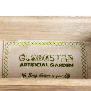 GloboStar® Artificial Garden ALSACE 20552 Κρεμαστό Διακοσμητικό Ξύλινο Κασπώ Γλάστρα – Flower Pot Καφέ Μ18 x Π7.5 x Υ27cm