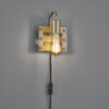 Φωτιστικό Τοίχου Trio Lighting   E27 Νίκελ Αντικέ Μεταλλικό    205570167