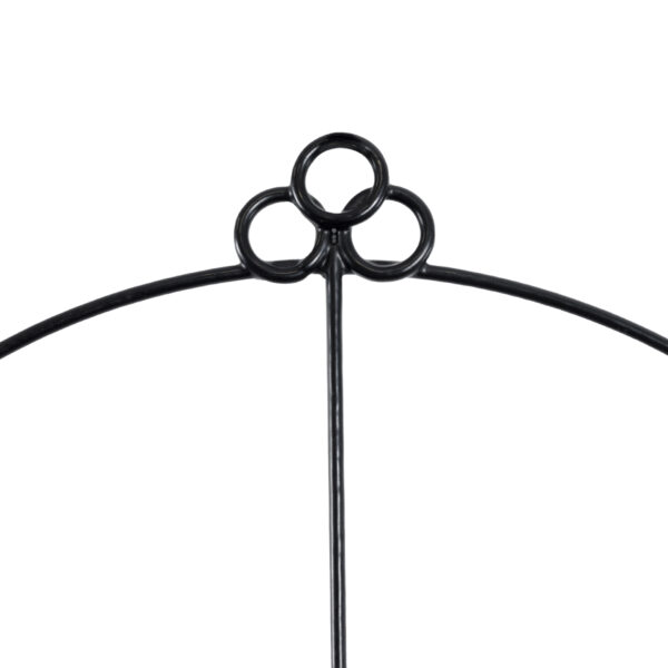 GloboStar® Artificial Garden KOUFONISIA 20562 Κρεμαστό Διακοσμητικό Κασπώ Γλάστρα – Flower Pot από Φλοιό Καρύδας Καφέ με Μαύρη Μεταλλική Βάση Φ30 x Υ33cm