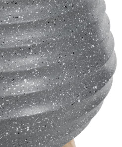 GloboStar® Artificial Garden MARYLAND 20568 ΣΕΤ 2 Διακοσμητικά Πολυεστερικά Τσιμεντένιά Κασπώ Γλάστρες – Flower Pots Γκρι A:Φ39 x Υ45cm B:Φ29 x Υ40cm